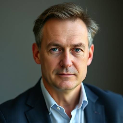 Portretfoto van Pieter Janssen, Carrière Adviseur bij Succesvolle Carrière, serieus en professioneel.